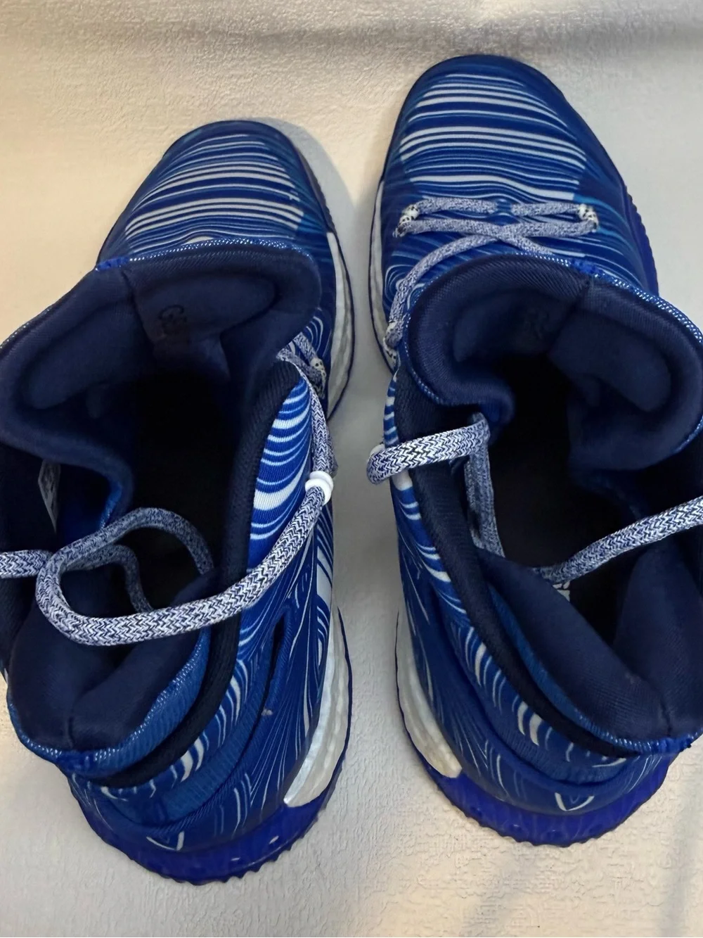 Adidas Crazy Explosive Boost Men’s 12.5 Blue Basketball Shoes B42419 NWOB